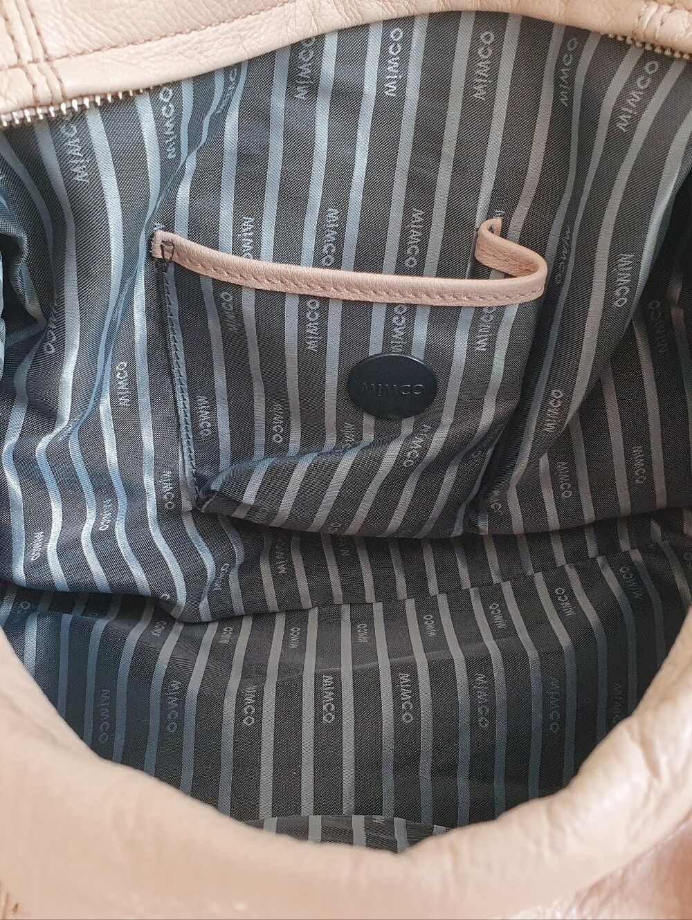 Mimco leather rose-gold accent handbag - Picture 8 of 11